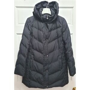 Guess Women's Duck Down Puffer Jacket Coat 33" Long - Black - Medium